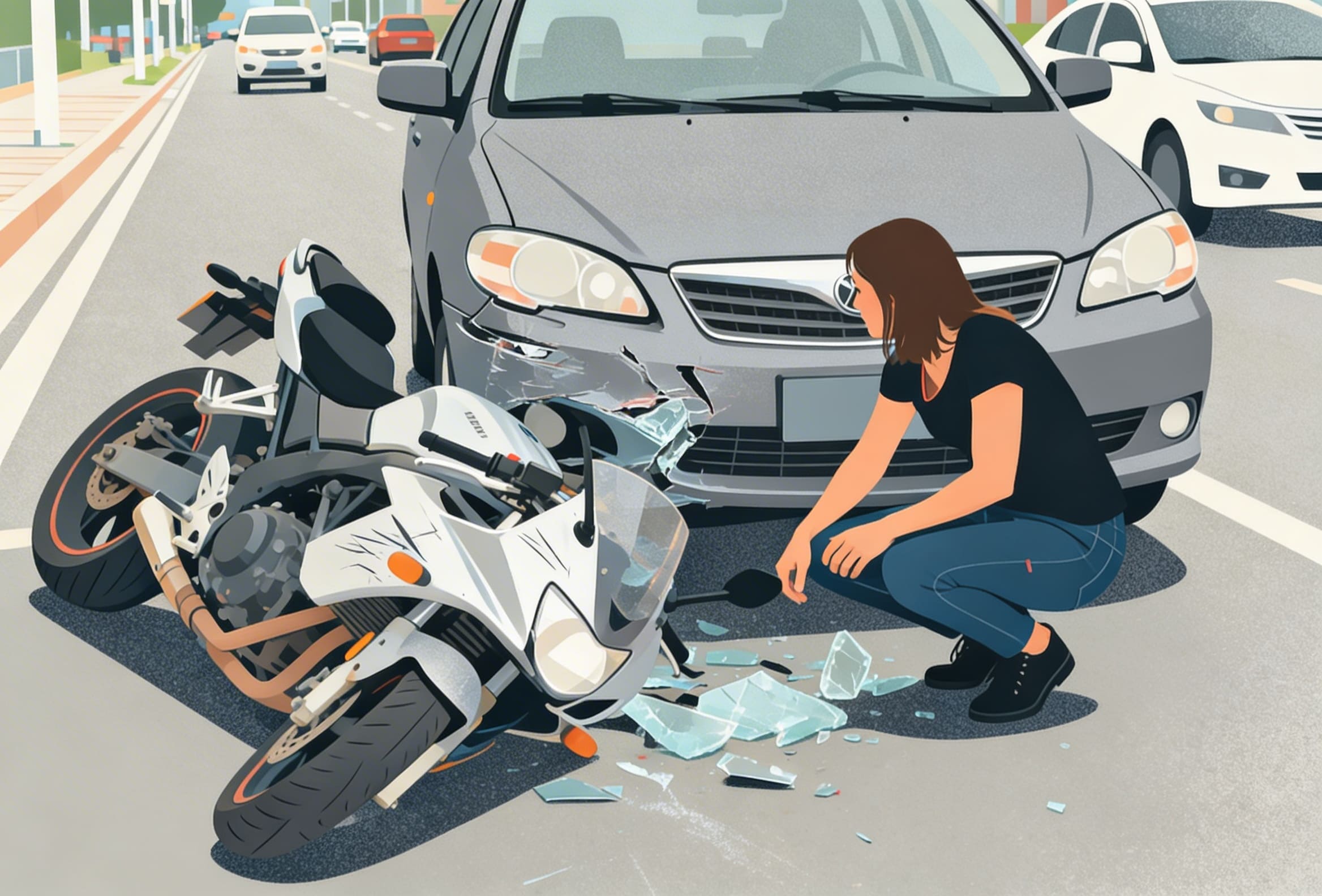 輕微擦撞，對方車損由誰賠